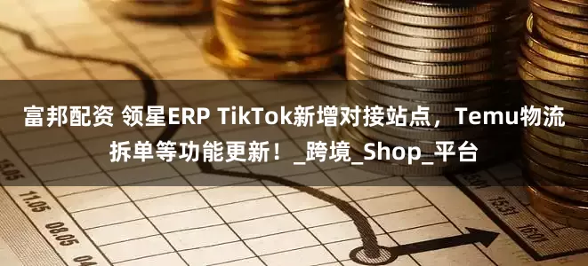 富邦配资 领星ERP TikTok新增对接站点，Temu物流拆单等功能更新！_跨境_Shop_平台